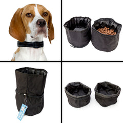 ENGLISH POINTER - Double Portable Travel Dog Bowl - Food And Water