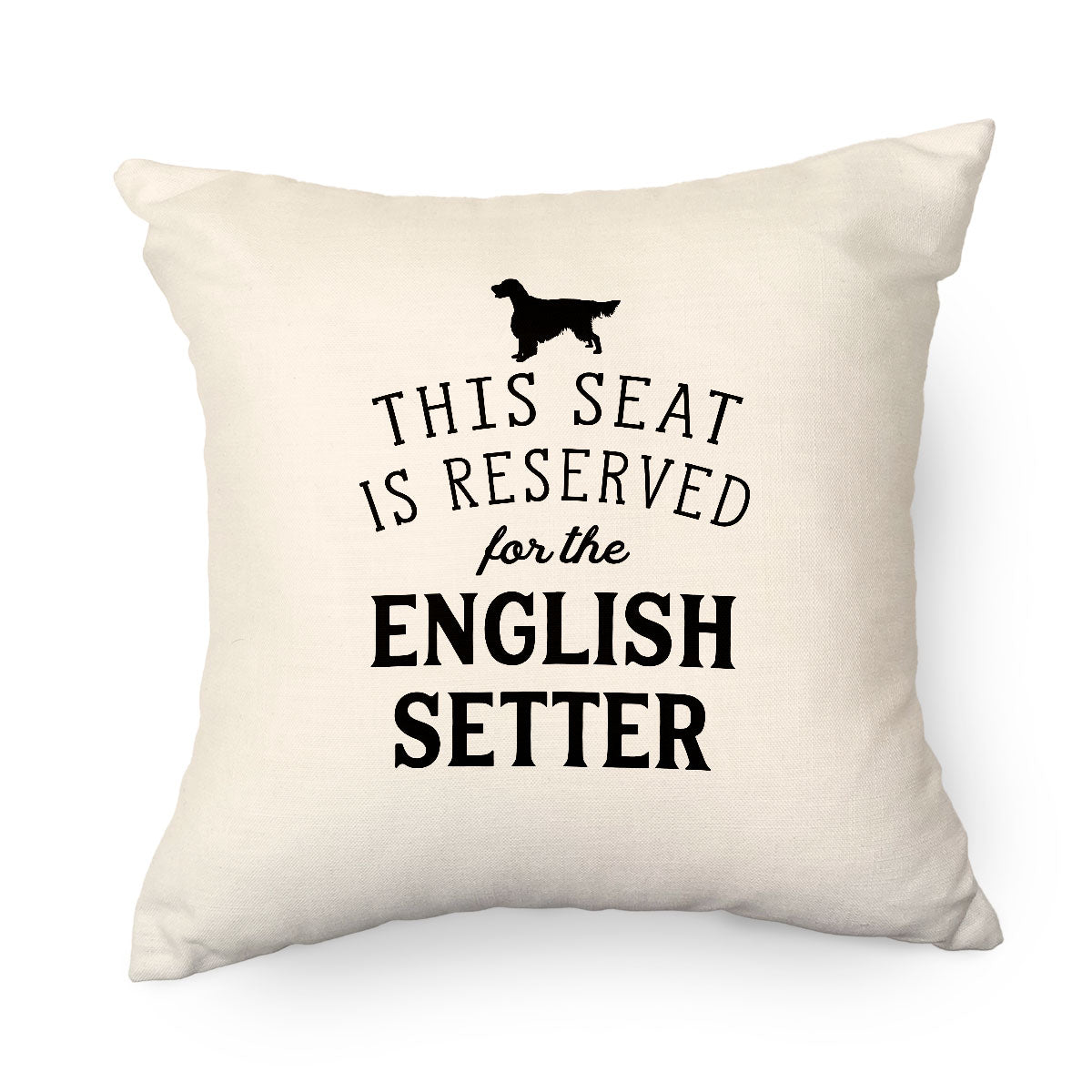 Reserved for the English Setter Cushion