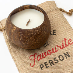 YOU ARE MY FAVOURITE PERSON - Toasted Coconut Bowl Candle – Soy Wax - Gift Present