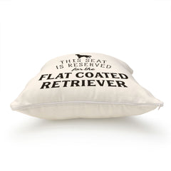 Reserved for the Flat Coated Retriever Cushion