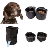GERMAN SHORT HAIRED POINTER - Double Portable Travel Dog Bowl - Food And Water
