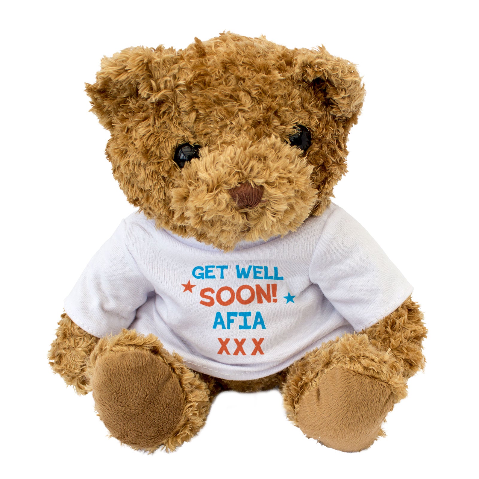 Get Well Soon Afia - Teddy Bear - Gift Present