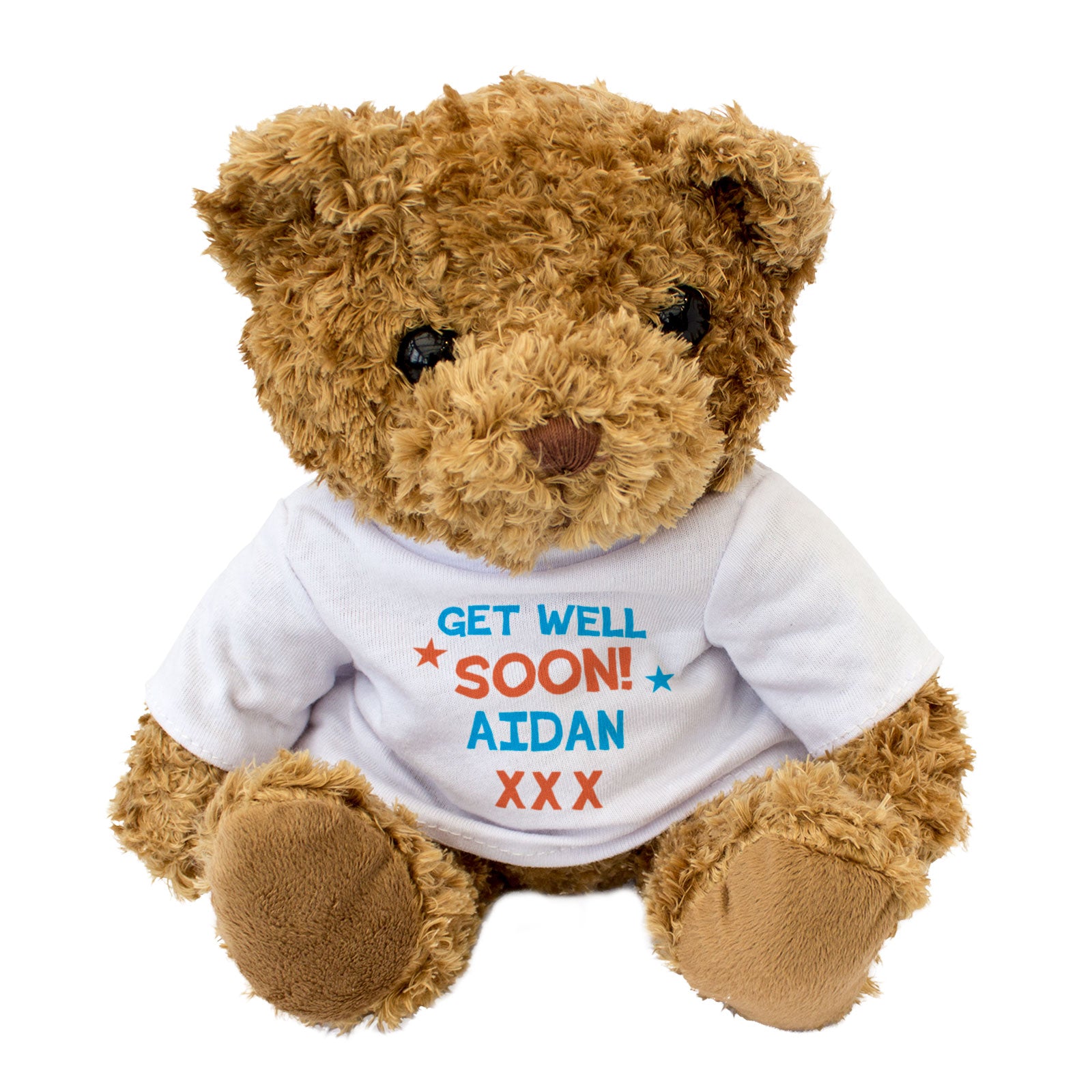 Get Well Soon Aidan - Teddy Bear - Gift Present