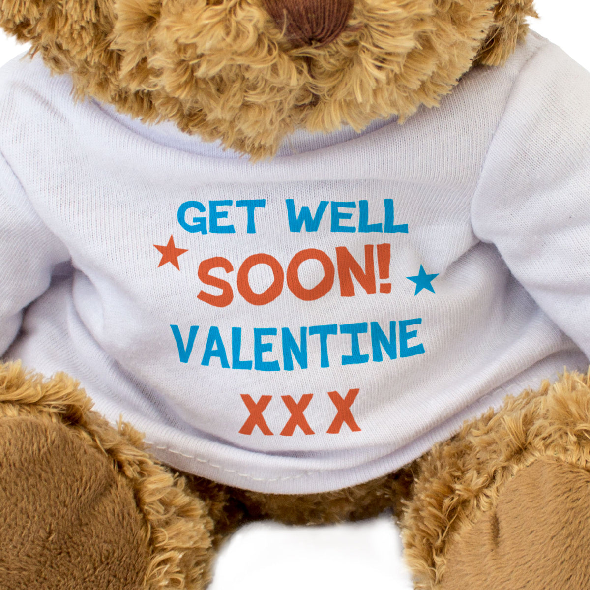 Get Well Soon Valentine - Teddy Bear