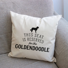 Reserved for the Goldendoodle Cushion Cover