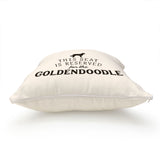 Reserved for the Goldendoodle Cushion