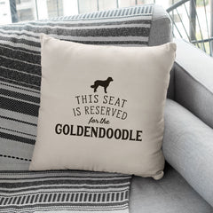 Reserved for the Goldendoodle Cushion