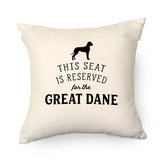 Reserved for the Great Dane Cushion