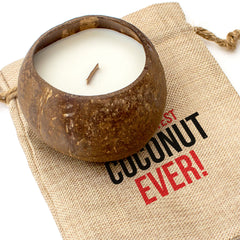 THE GREATEST COCONUT EVER - Toasted Coconut Bowl Candle – Soy Wax - Gift Present