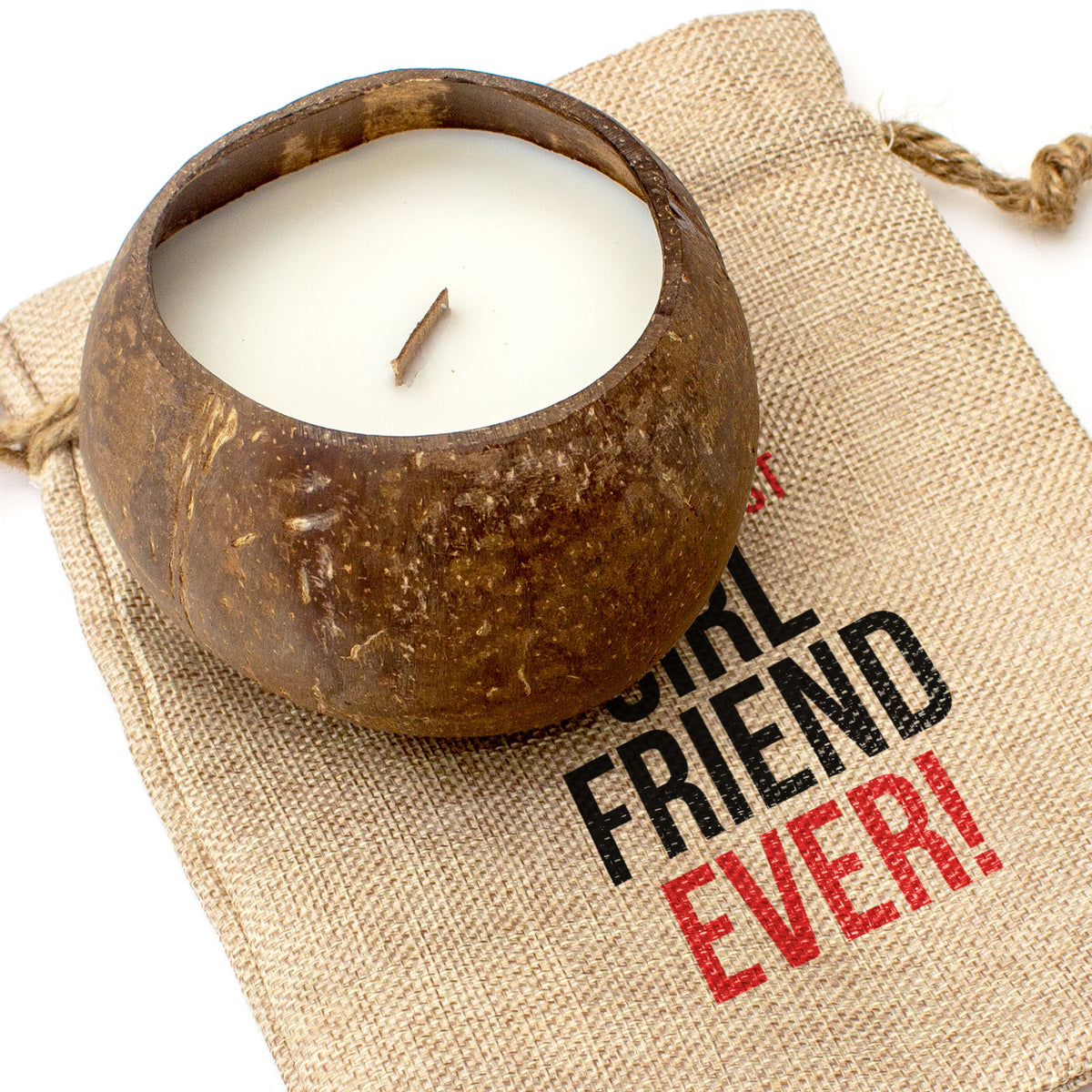 GREATEST GIRLFRIEND EVER - Toasted Coconut Bowl Candle – Soy Wax - Gift Present