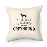 Reserved for the Greyhound Cushion