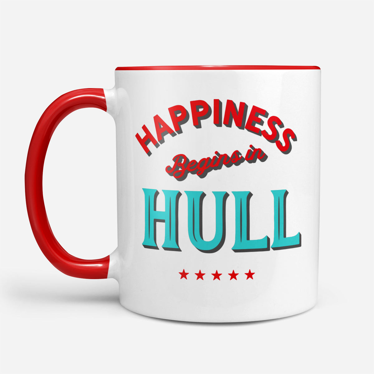 Happiness Begins In Hull - Mug