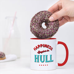 Happiness Begins In Hull - Mug