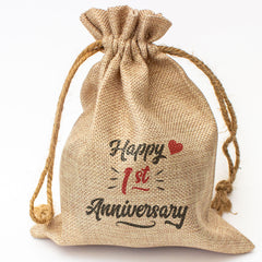 HAPPY 1st ANNIVERSARY - Toasted Coconut Bowl Candle – Soy Wax - Gift Present