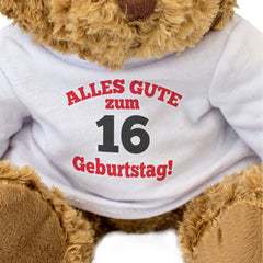 Alles Gute Zum 16 Geburtstag - Teddy Bear - Gift Present