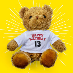 Happy Birthday Bear Custom Age