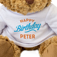 HAPPY BIRTHDAY PETER - Teddy Bear