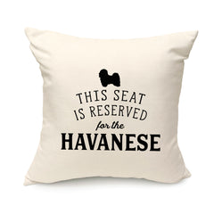 Reserved for the Havanese Cushion