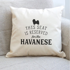 Reserved for the Havanese Cushion