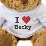 I Love Becky - Teddy Bear