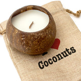 I LOVE COCONUTS - Toasted Coconut Bowl Candle – Soy Wax - Gift Present
