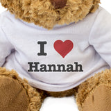 I Love Hannah - Teddy Bear