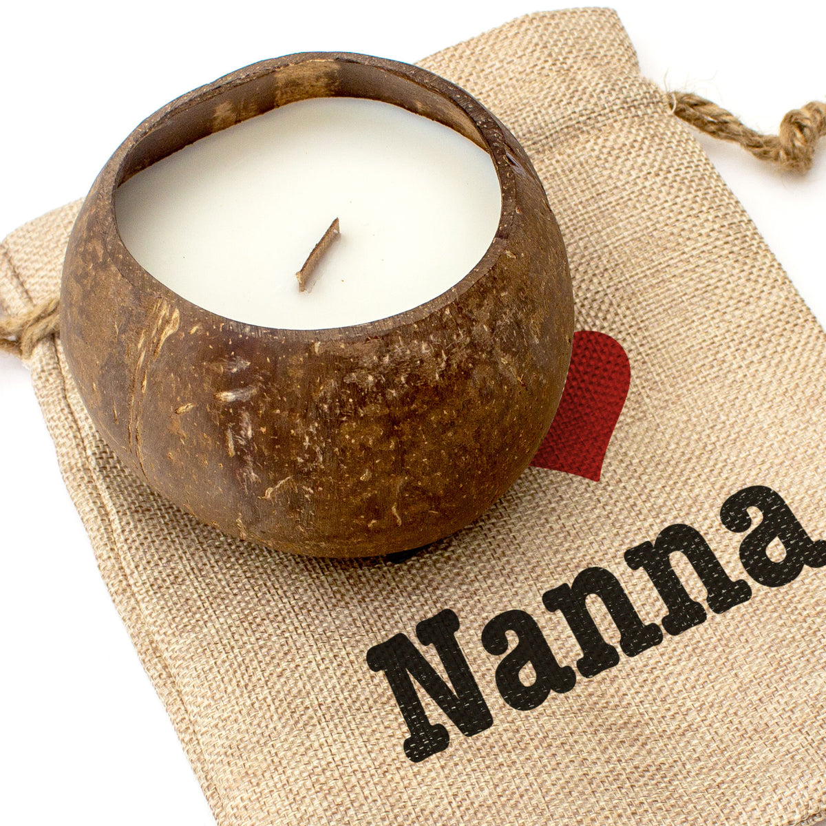 I LOVE NANNA - Toasted Coconut Bowl Candle – Soy Wax - Gift Present