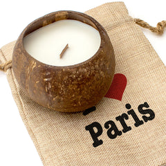 I Love Paris - Toasted Coconut Bowl Candle – Soy Wax - Gift Present