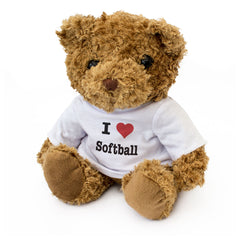 I Love Softball - Teddy Bear