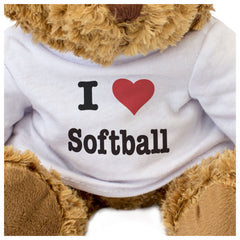 I Love Softball - Teddy Bear