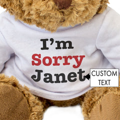 I'm Sorry Teddy Bear Apology Gift