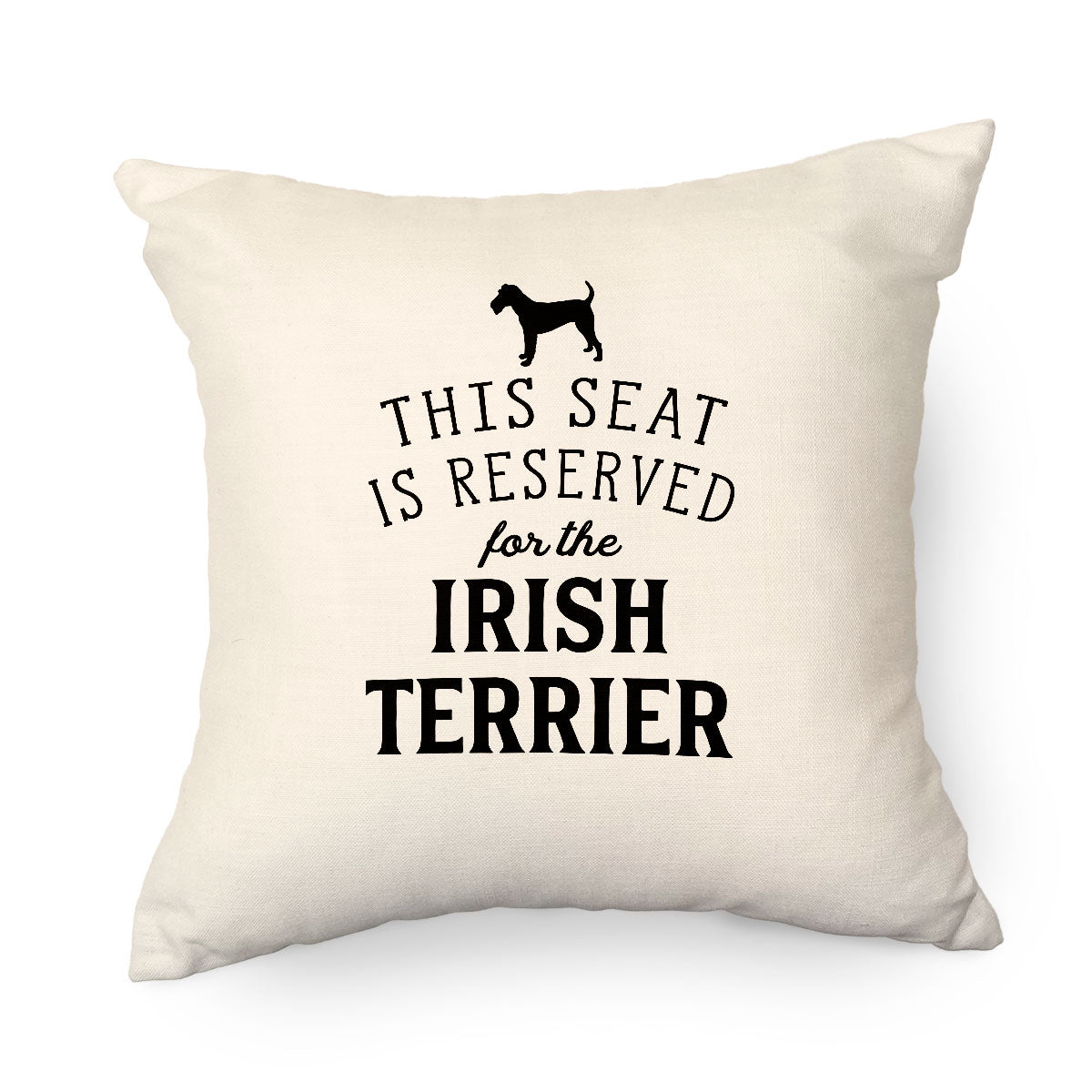 Reserved for the Irish Terrier Cushion