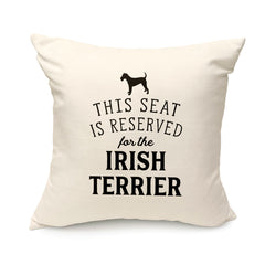 Reserved for the Irish Terrier Cushion