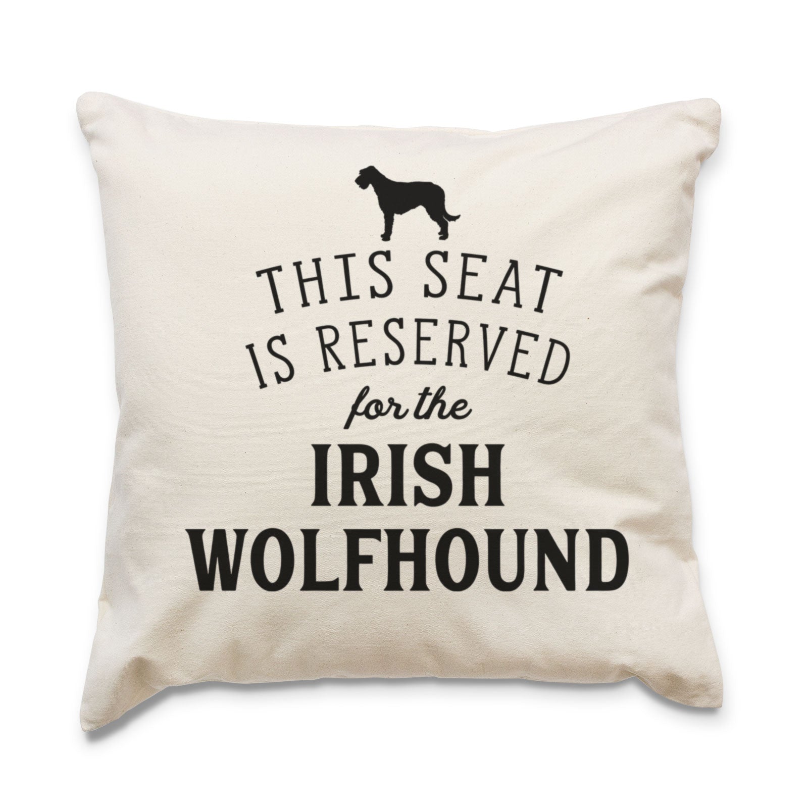 Reserved for the Irish Wolfhound Cushion Cover