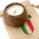 Italy Flag - Toasted Coconut Bowl Candle – Soy Wax - Gift Present