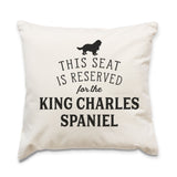 Reserved for the King Charles Spaniel Cushion Cover
