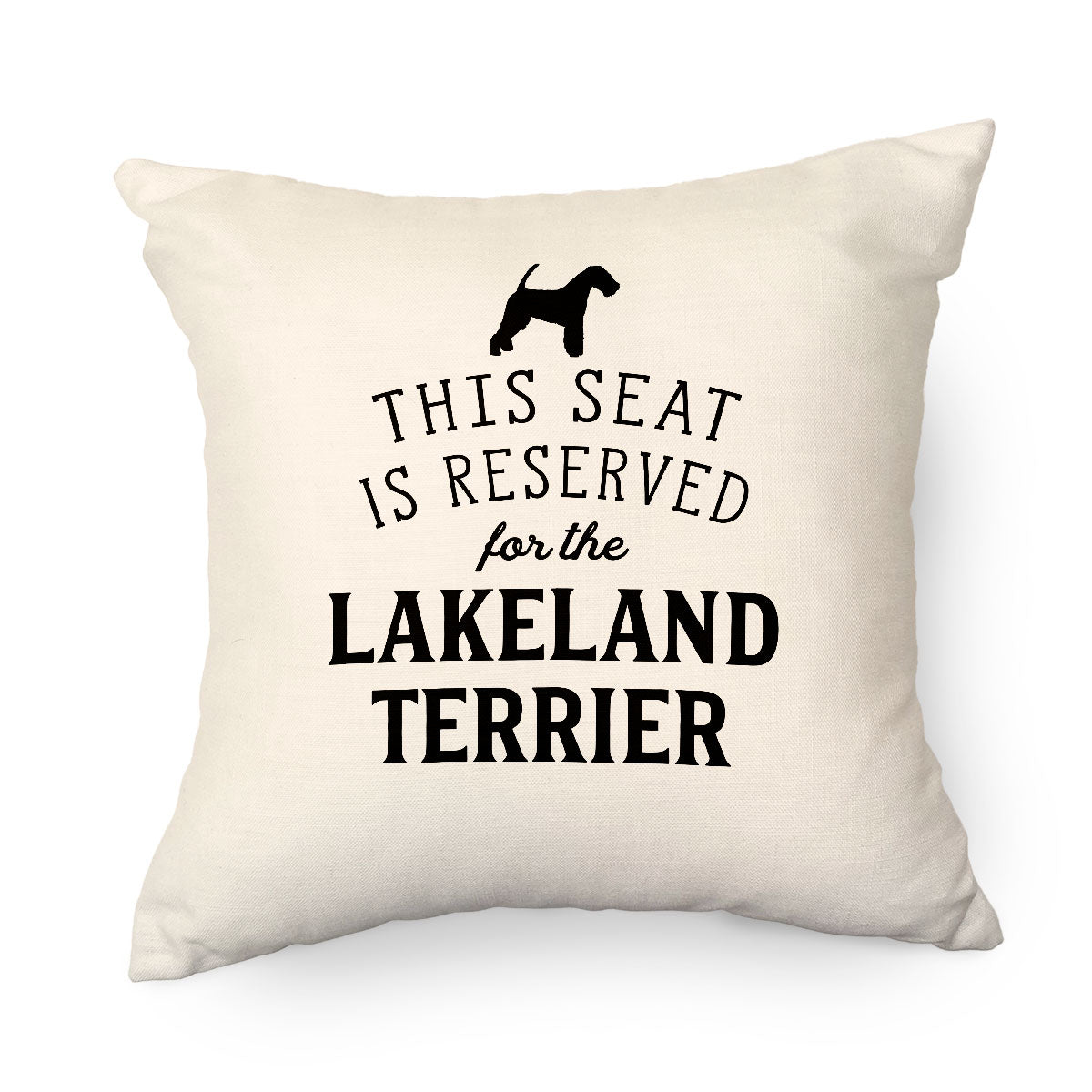 Reserved for the Lakeland Terrier Cushion