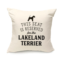 Reserved for the Lakeland Terrier Cushion