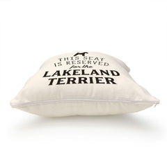 Reserved for the Lakeland Terrier Cushion