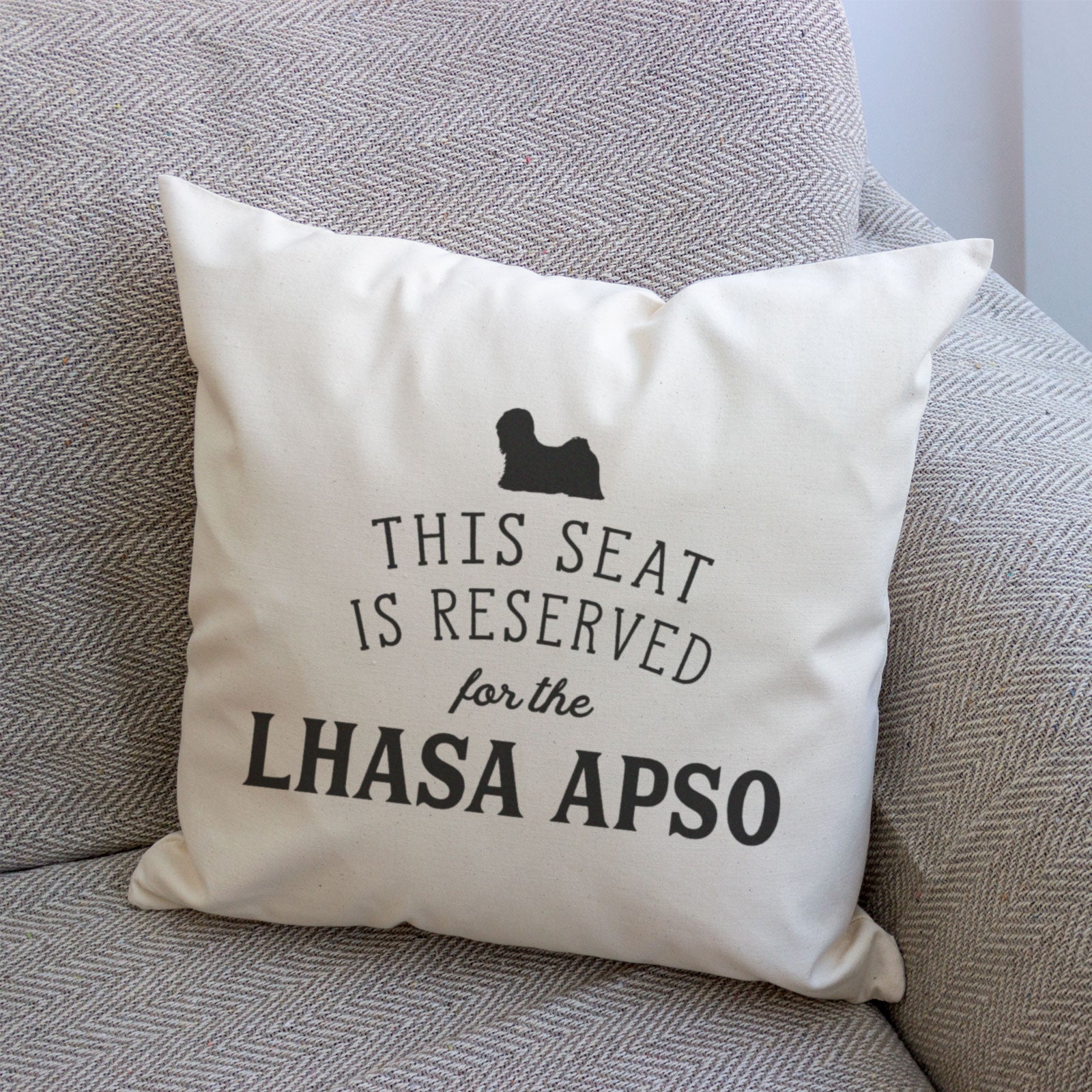 Reserved for the Lhaso Apso Cushion Cover