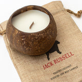 LIFE IS BETTER WITH A JACK RUSSELL - Toasted Coconut Bowl Candle – Soy Wax - Gift Present