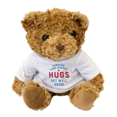 Sending Long Distant Hugs Get Well Soon Teddy Bear Gift