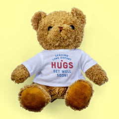 Sending Long Distant Hugs Get Well Soon Teddy Bear Gift