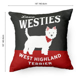 Love Westies Cushion, West Highland Terrier