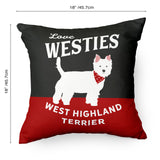 Love Westies Cushion, West Highland Terrier