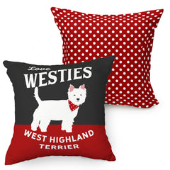 Love Westies Cushion, West Highland Terrier