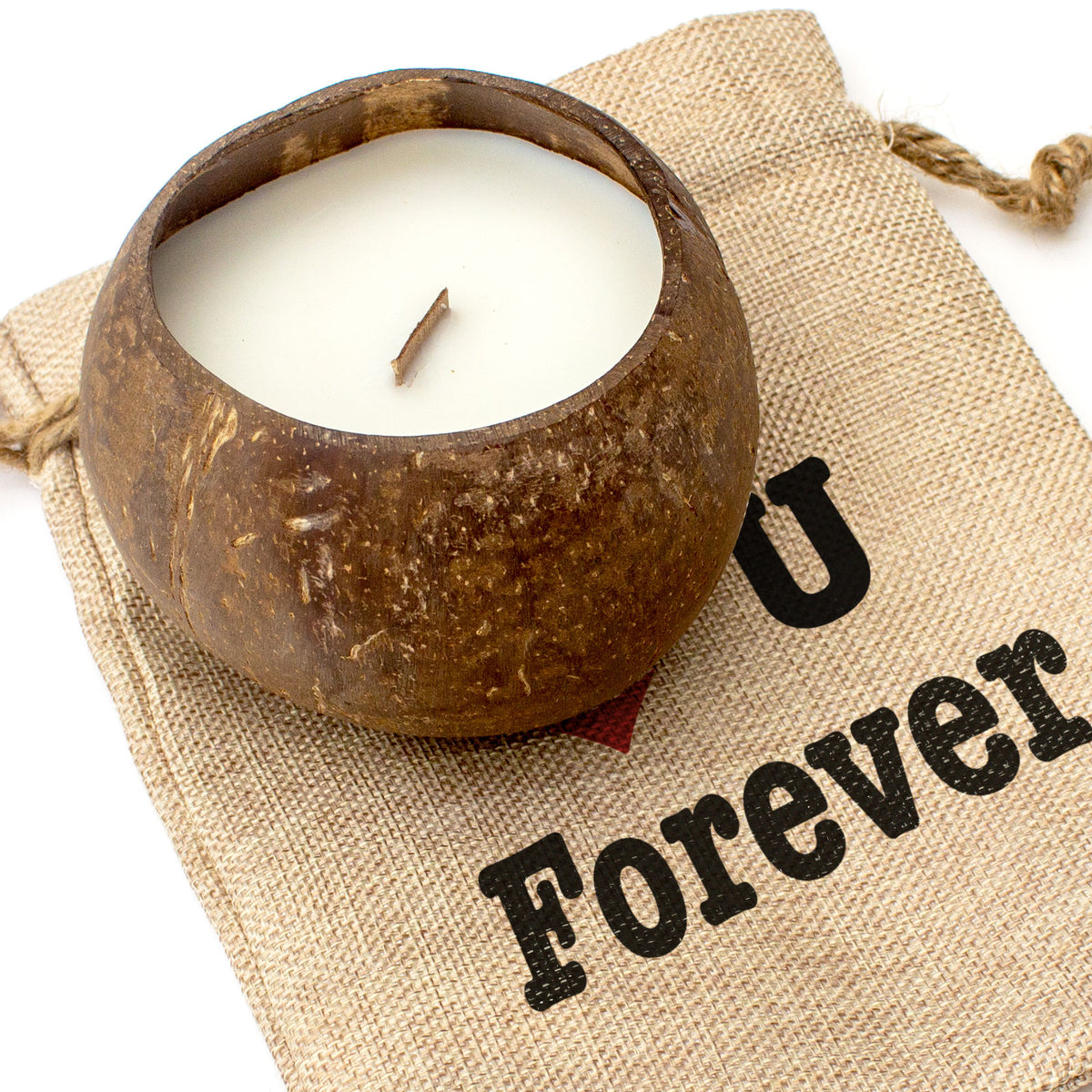 I LOVE YOU FOREVER - Toasted Coconut Bowl Candle – Soy Wax - Gift Present