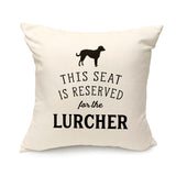 Reserved for the Lurcher Cushion