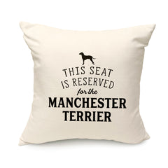 Reserved for the Manchester Terrier Cushion