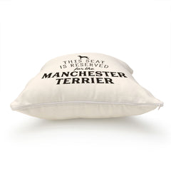 Reserved for the Manchester Terrier Cushion